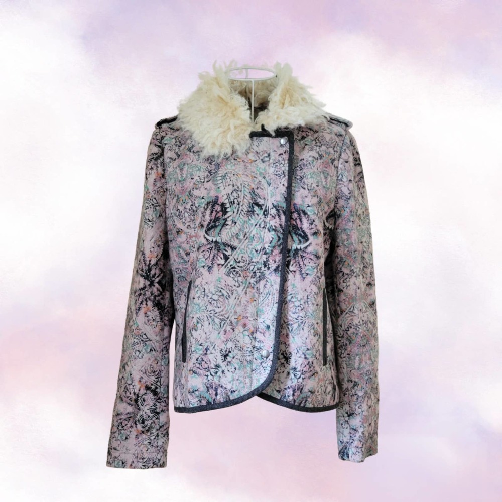 Anthro Elevenses Moto Jacket